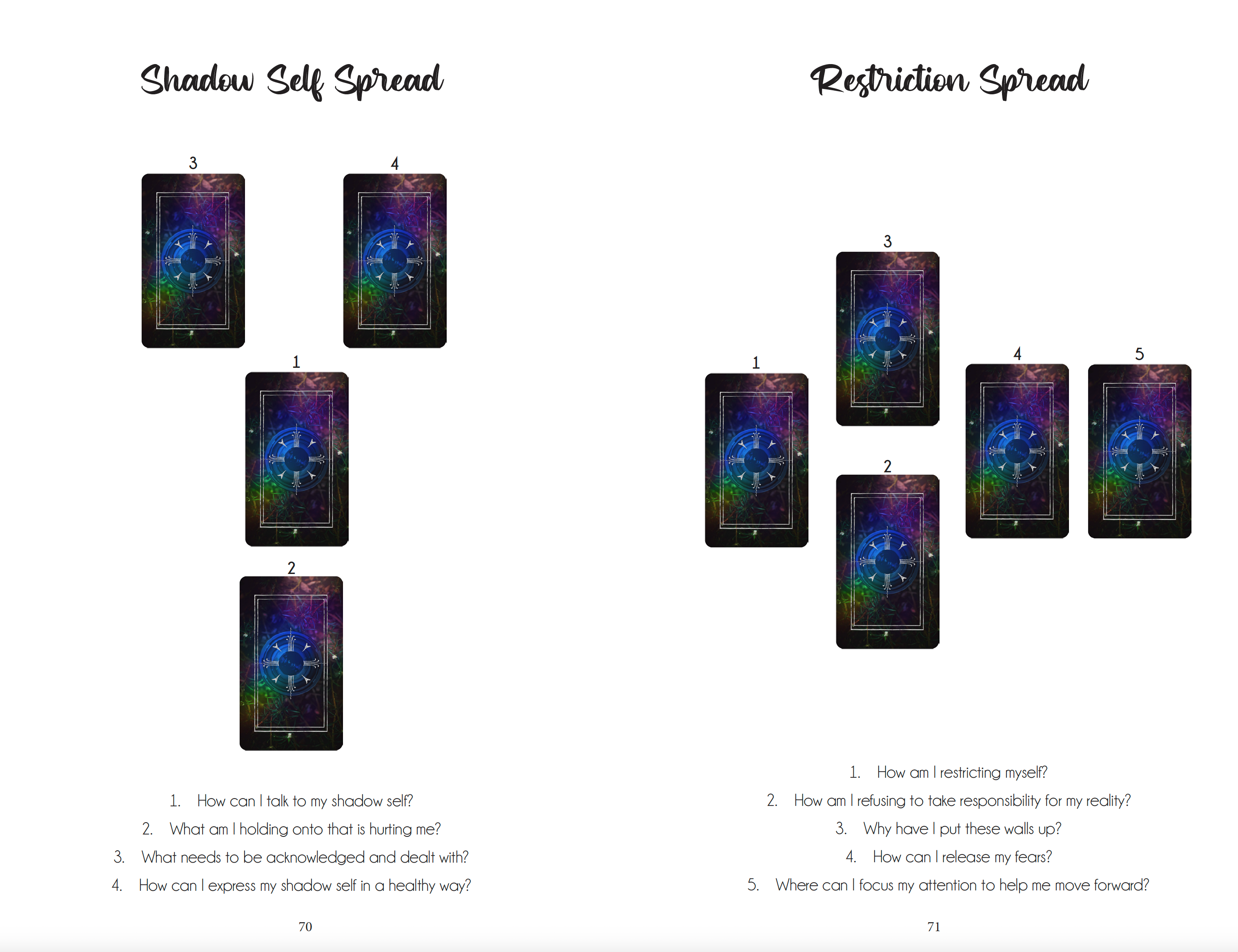 Tarot Spreads for All Occasions – 53 Spreads Booklet by Writual